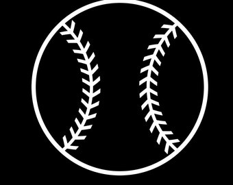 White Baseball outline Svg Download, PNG JPG Digital Download Baseball Stitch, baseball svg, baseball png, baseball jpg NO background