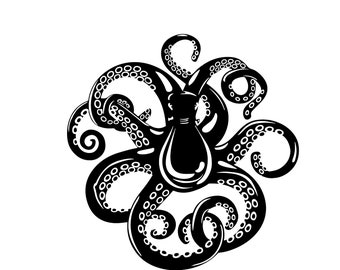 kraken Octopus svg, Digital Download, Sea Octopus svg, Tentacles squid octopus png file for cricut, Tentacles svg Cut File Commercial Use