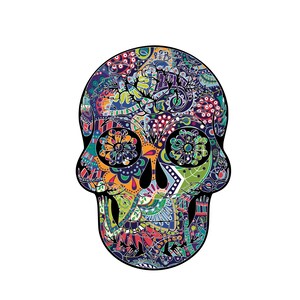 Color sugar skull png Cut File, download, Day of the dead, skull png, Cricut silhouette, Crafting digital download, Mexican skull Flowers,