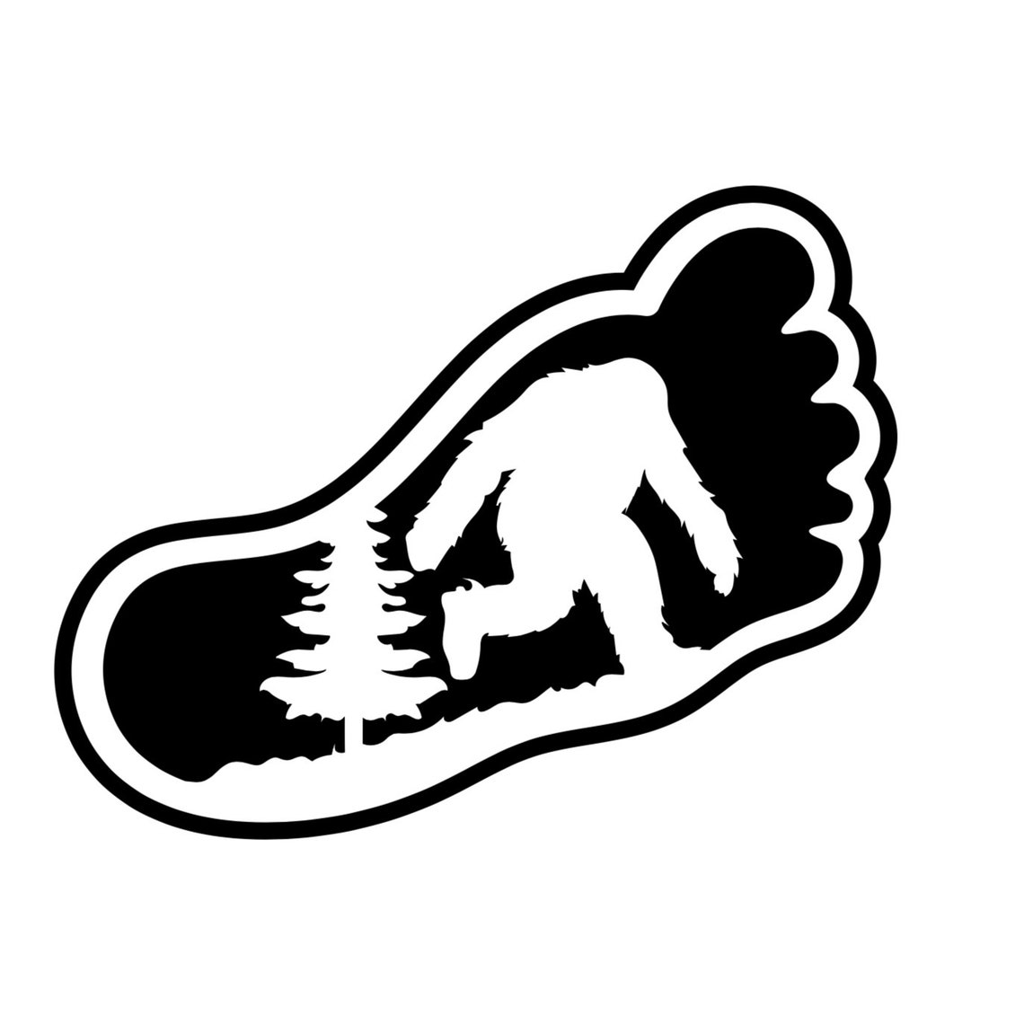 Bigfoot Sasquatch YETI svg Cut File download Svg Cricut Etsy