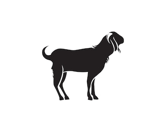 Goat svg, Téléchargement numérique, Animal SVG, svg, png, jpg, Cut File, Cricut, Silhouette, Goat clip art, Cut Files for Commercial Use