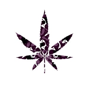 Color Pot leaf PNG JPG Download, files for Cricut, files for Silhouette, Digital Download, Printable design, Cricut files, pot leaf