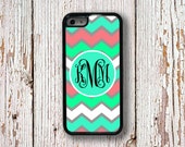 Personalised Iphone 5c case, Chevron Iphone 5c cover - Pastel pink soft green blue - Pretty Iphone 5c case, Protective Iphone 5c cover (9984