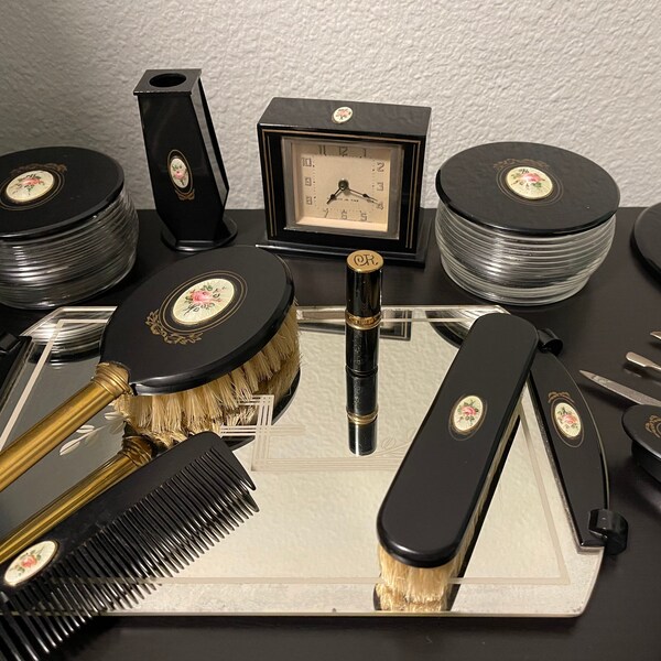 Antique Vanity Set Etsy