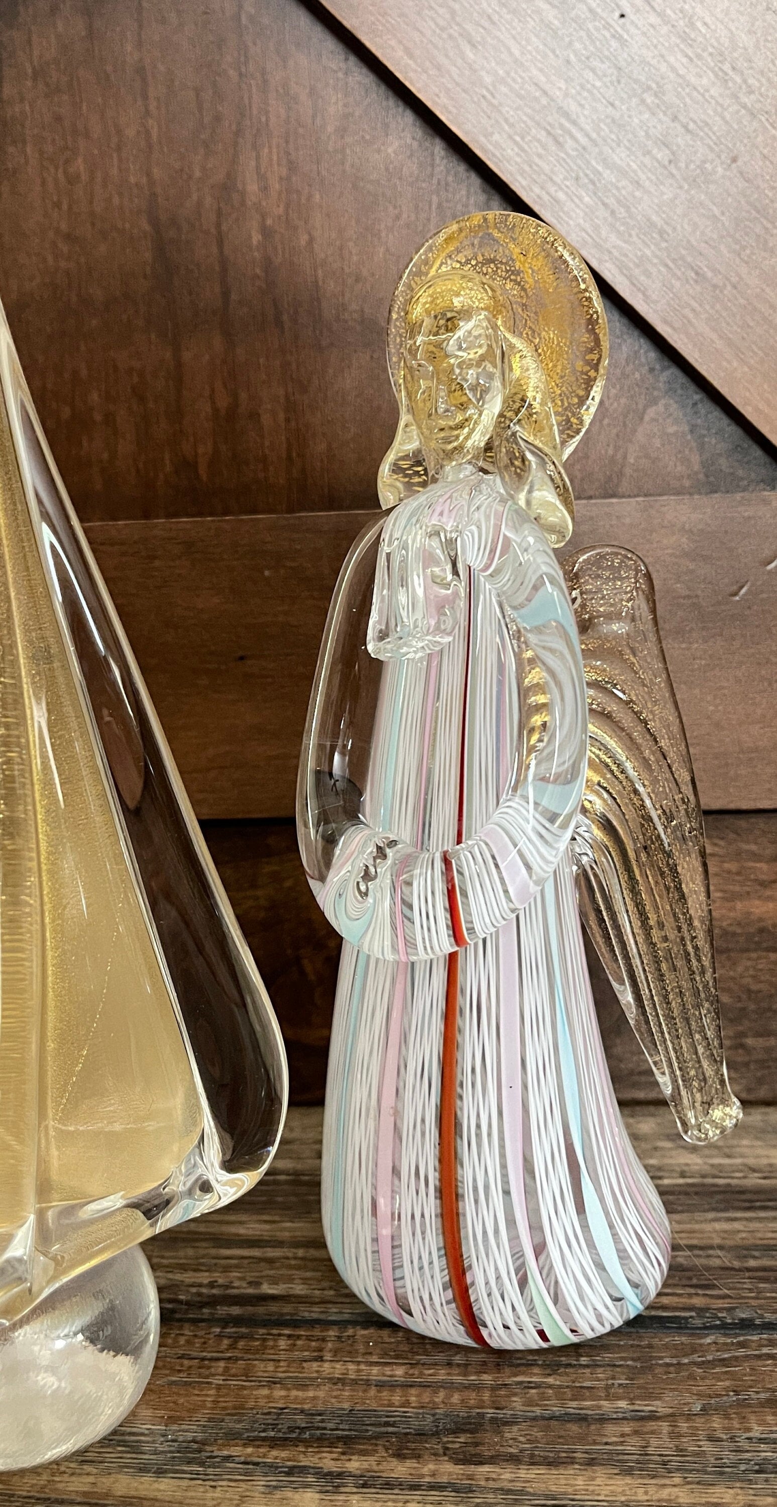 エナメル 金彩 ヴェネチアングラス MURANO 1950s ヴィンテージ エナメル彩 ヴェネチアングラス MURANO