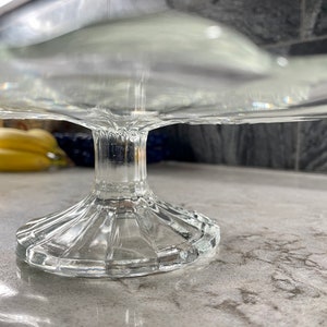 Vintage cake stand cake plate rose pattern