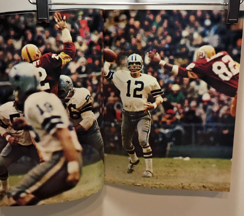 Vintage Superbowl VI Dallas Cowboys vs Miami Dolphins 1972 Game Day Program