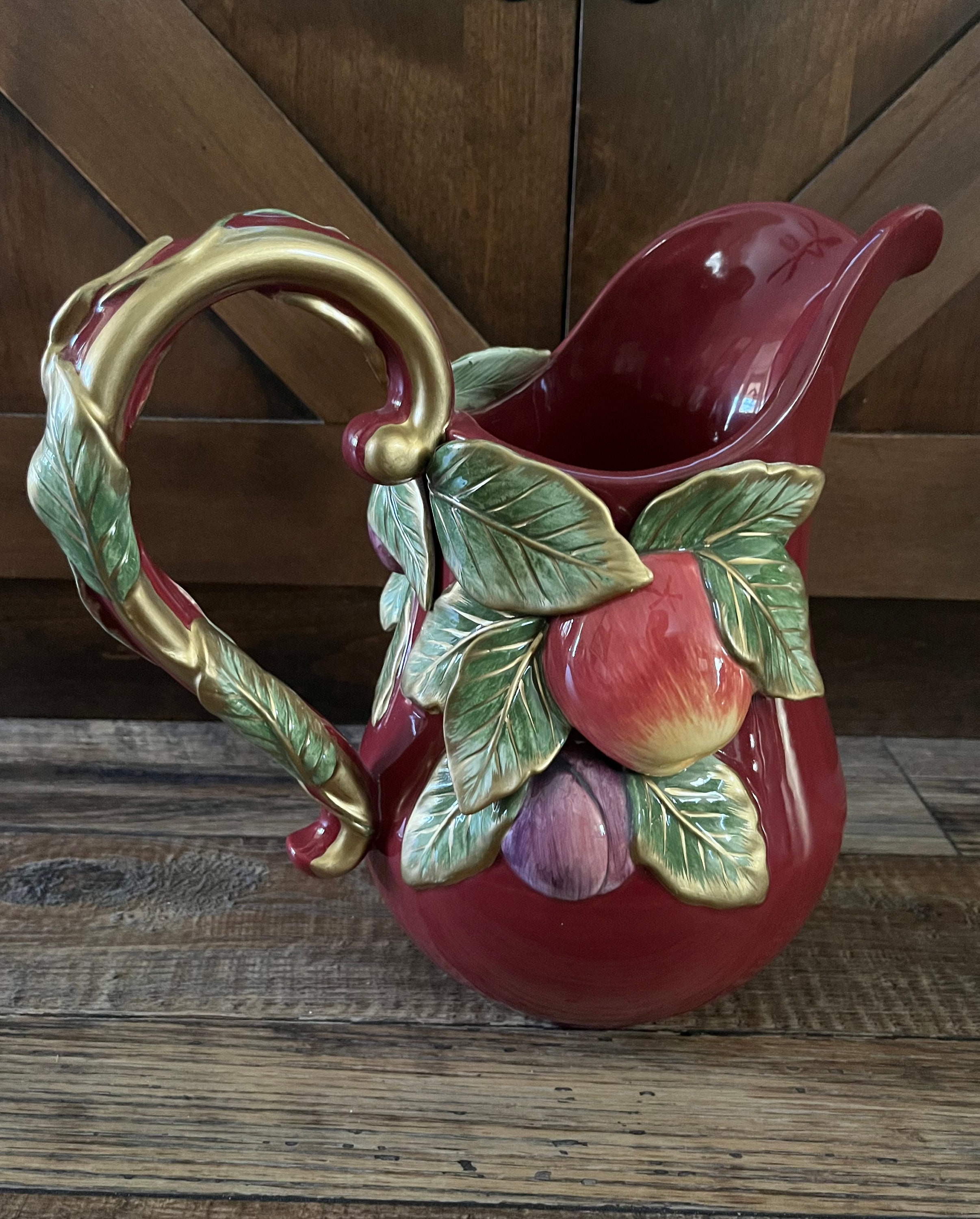 Vintage Ceramic Fitz Floyd Platter and Pitcher Classic Renaissance - Etsy