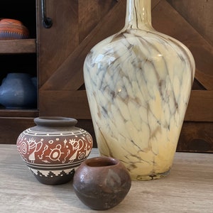 Vintage vase Hand Blown ART Glass