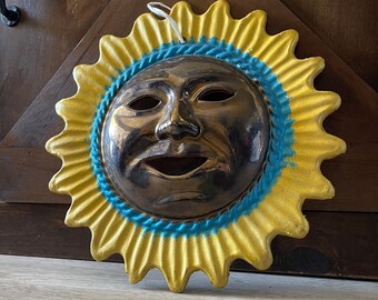 Terra Cotta Sun Face Etsy