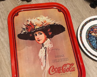 plateau de service vintage Coke Cola