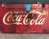 Vintage Sign Coke Large Double Sided Advertising Sign 5 39 x 3 39