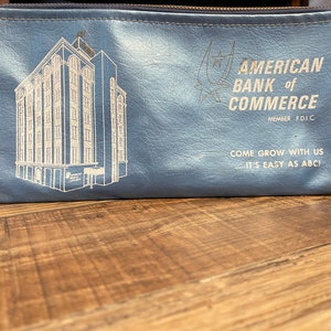 Vintage bag bank bag American Bank of Commerce