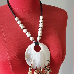 Bohemian Summer Beach Big Shell Necklace