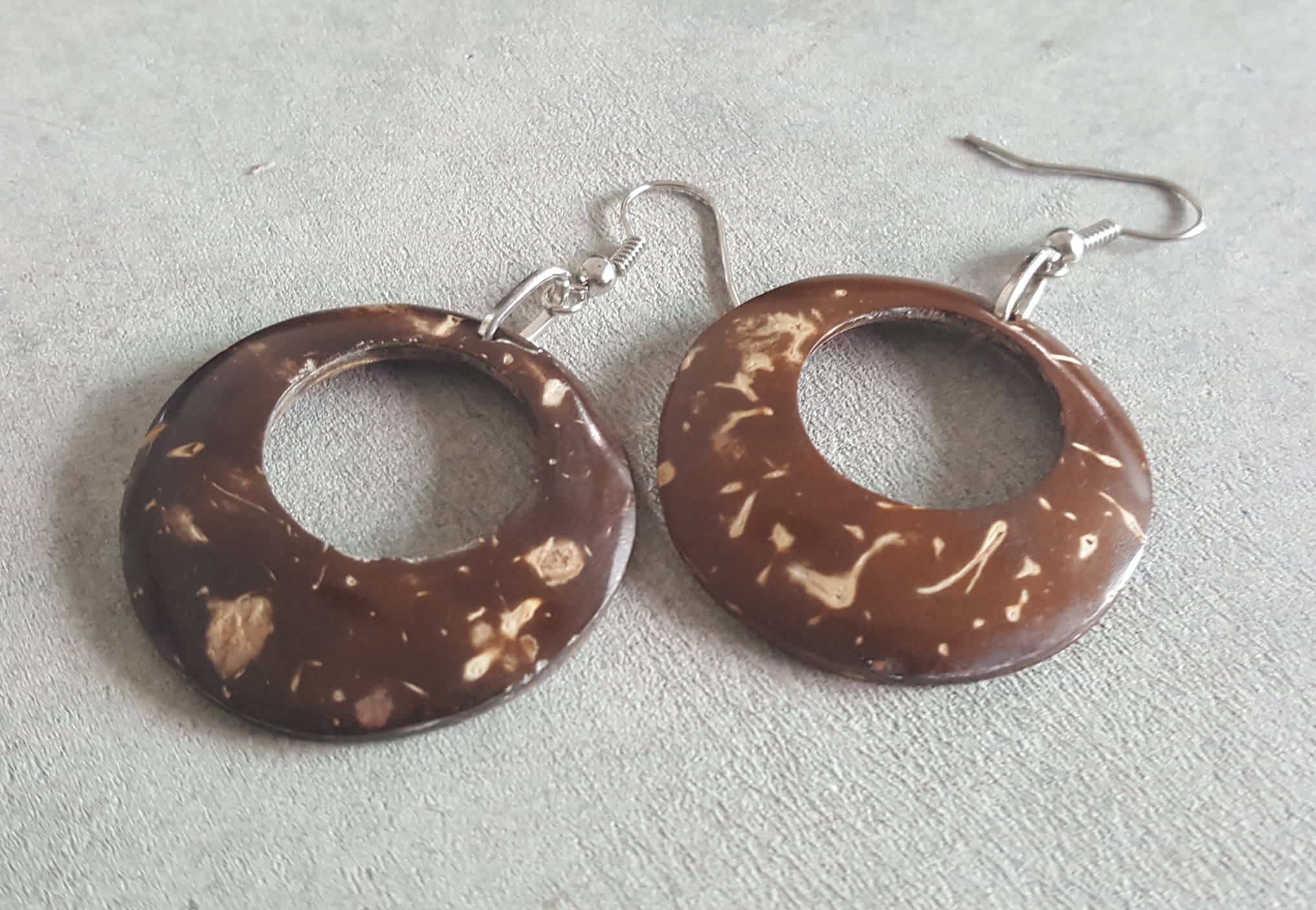 Handmade Coconut Shell Earring E01 Etsy
