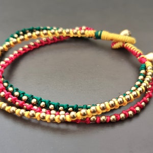 Reggae Jingling Bell kralenarmband enkelbandje, damesarmbanden, cadeau voor meisjes