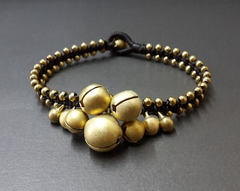 Jinling Messingglocke Armband-Fußkettchen, Glocke Fußkettchen, Perlen Armband, Frauen-Fußkettchen