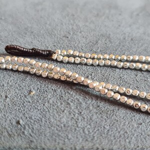 Cube Silver Beads Chain Bracelet Anklet,Beaded Anklet, Beads Bracelet, Men Hobo Bracelets, Women Anklet, Bracelet