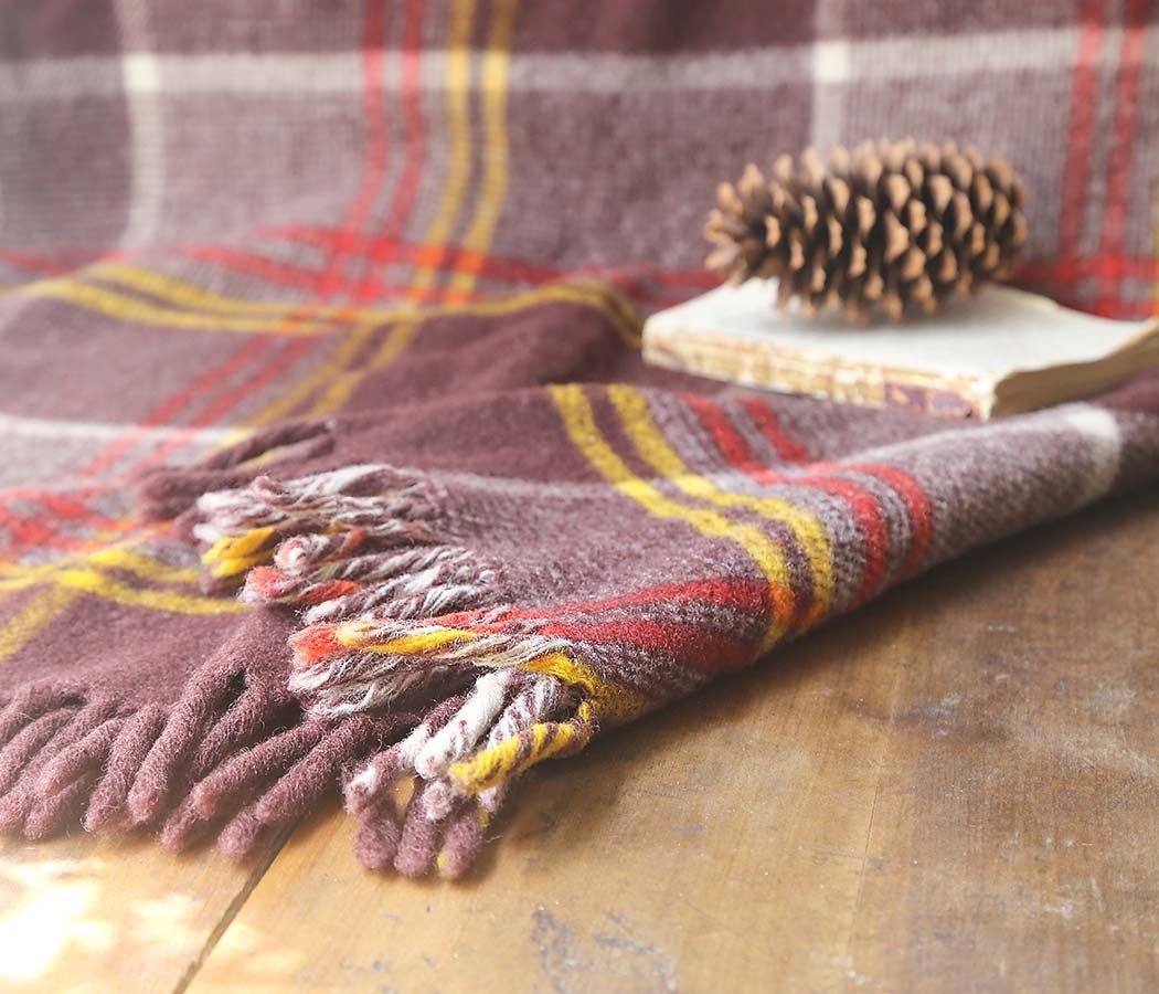Tartan wool throw new arrivals