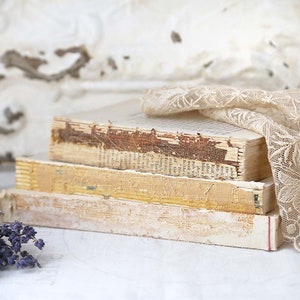 Rustic Book Bundle, Deconstructed Book Set, Cottage Books for Decor