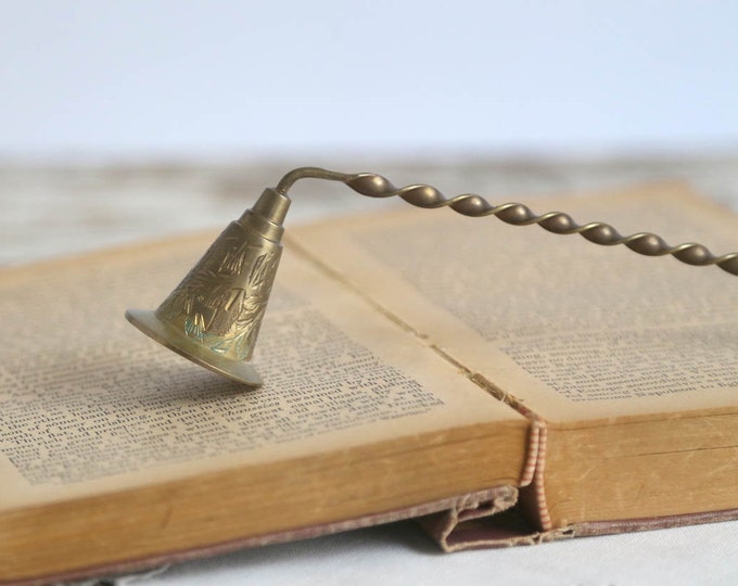 Vintage Candle Snuffer Brass Candle Snuffer Long Handle Etsy