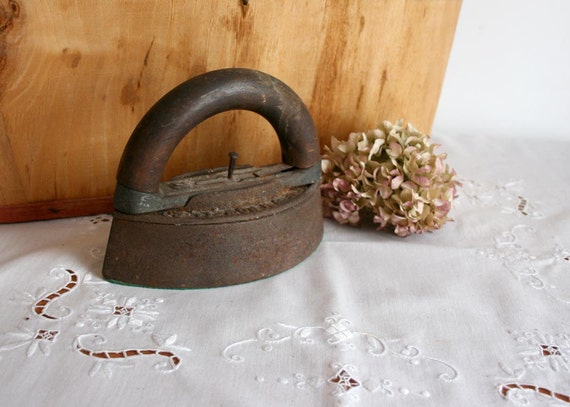 Items Similar To Antique Sad Iron Rusty 1800s Vintage Sad Iron Clothes 