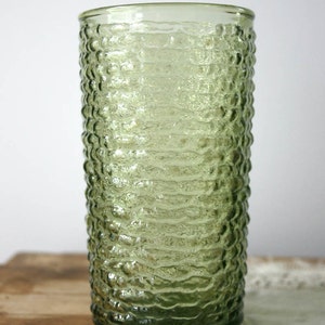 green drinking glasses vintage