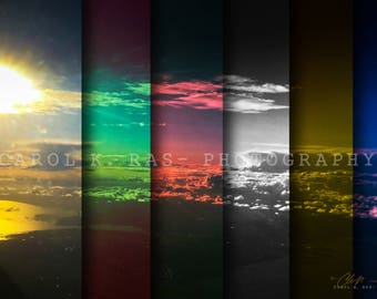 Digital Download HIGHER PERSPECTIVE  :  Landscape Travel Sky Nature Photography Colorful Spectrum Composite