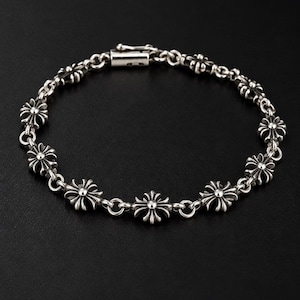 Chrome Hearts Cross Flower Bracelet - Etsy