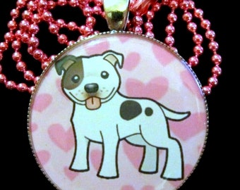 Pit Bull Necklace Dog~Handmade Resin