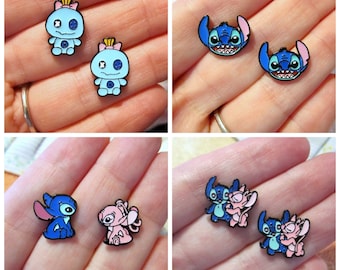 Alien Stitch Earrings~Hypoallergenic