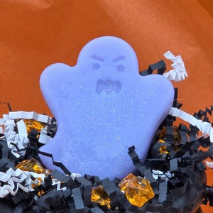 Cranky Ghost-Shaped Melt & Pour Soap Bar | Sensitive Skin Safe, Purse Soap