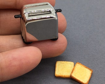 Dollhouse Miniature Toaster A2940Sv Falcon 1//12th Scale Non-Working
