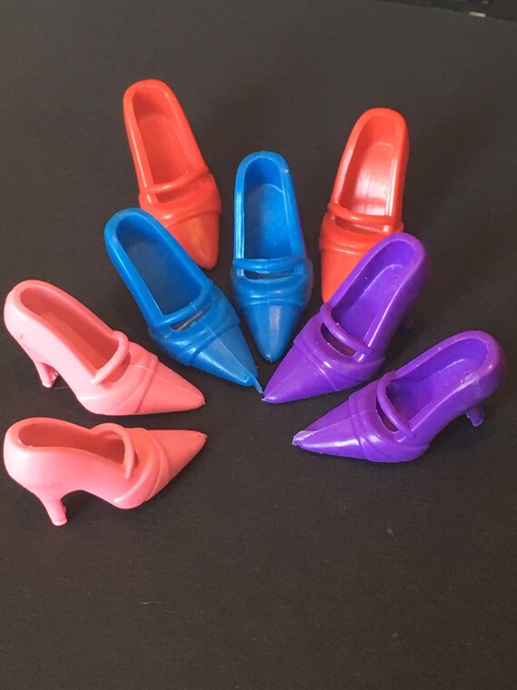 bright colored pumps