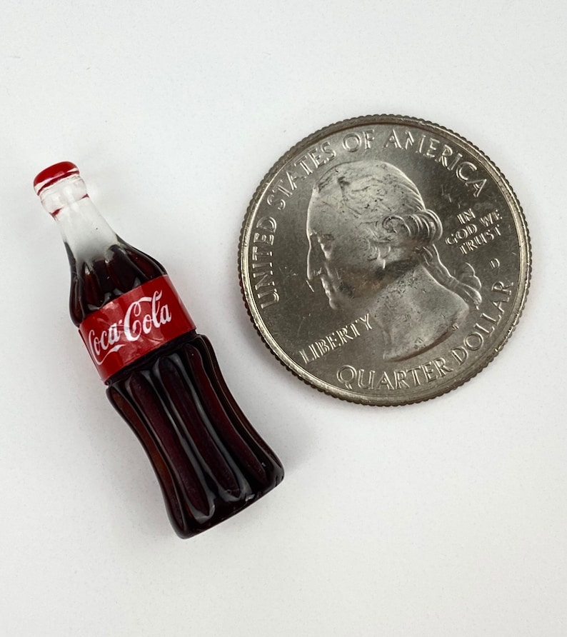 Miniature Coca Cola Bottles and Crate Dollhouse Miniatures Etsy