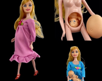 A pregnant sales barbie doll