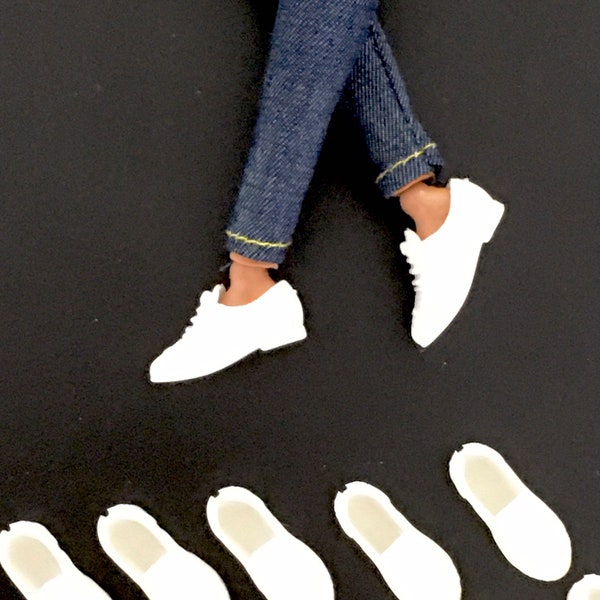 11.5” Fashion doll blue jeans, skinny jeans for moveable fashion dolls, doll clothes, accessories, stretchy, pants, shoes included