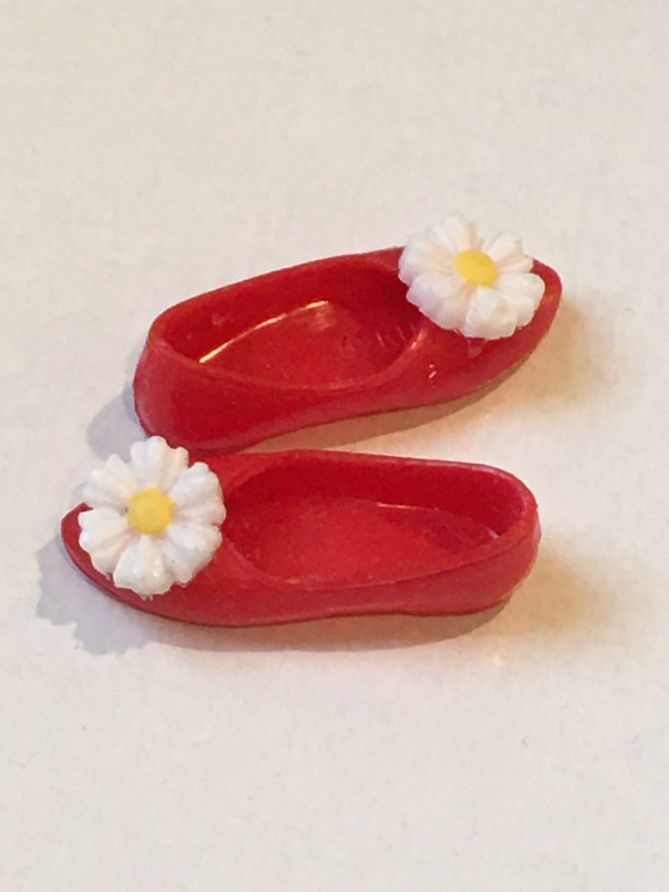 Curvy Barbie Flat Foot Shoes White Barbie Shoes Red Pink | Etsy