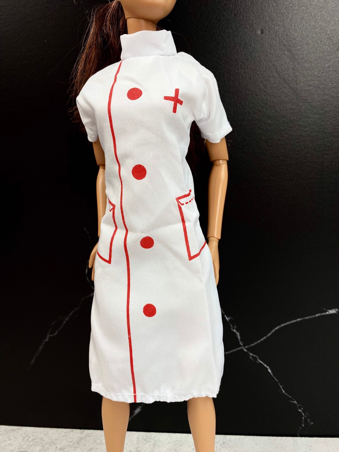 Barbie nurse outfit and white shoes hospital made to fit | Etsy