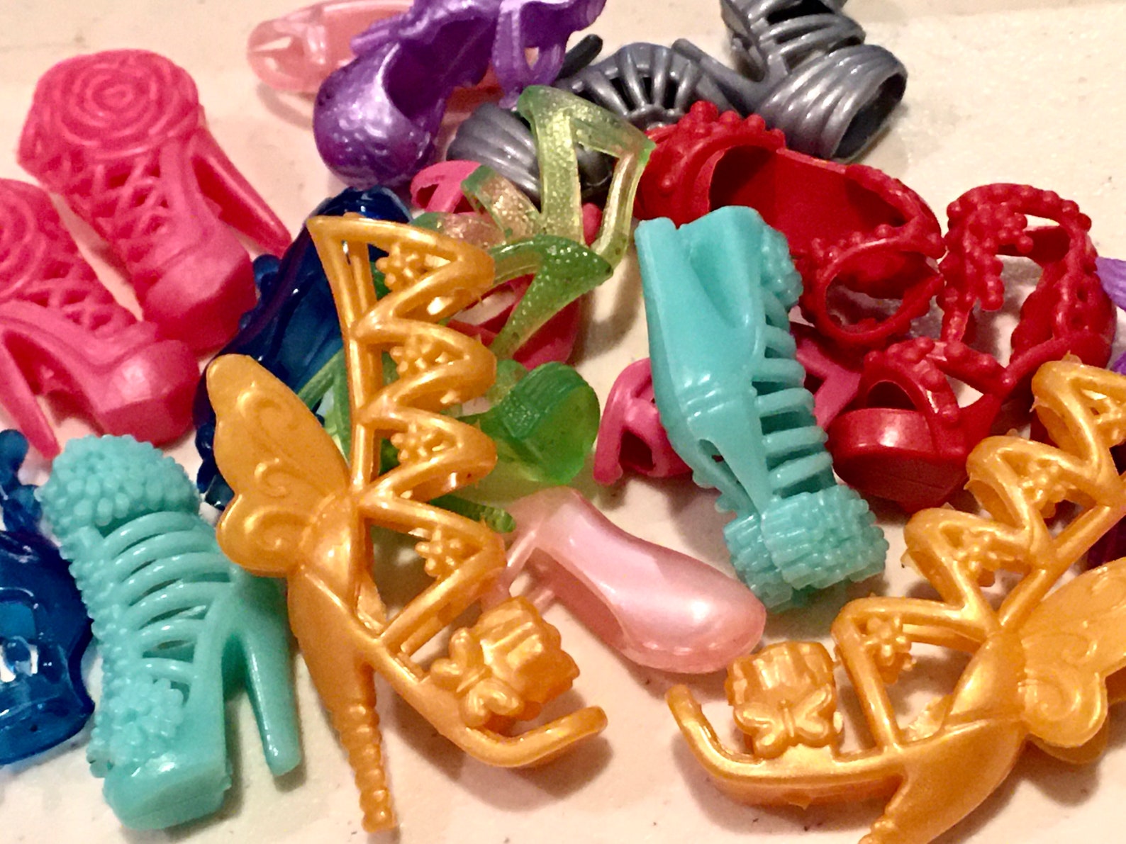 Lot 50 New Pairs Fashion Doll Shoes Doll Accessories 12 Etsy