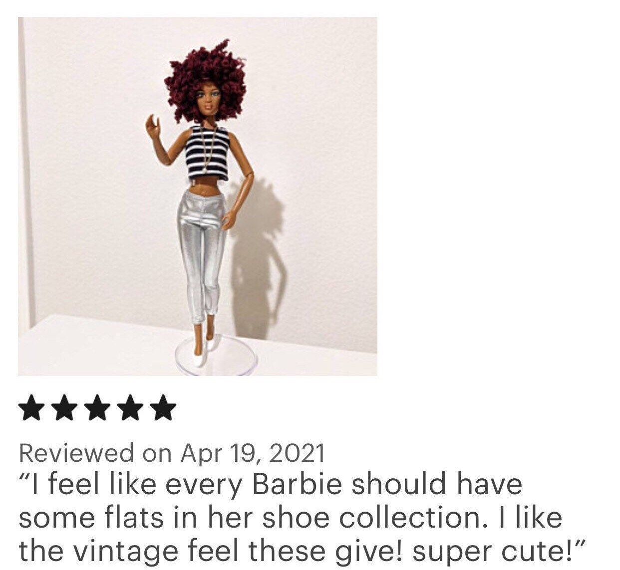 Curvy Barbie Flat Foot Shoes White Barbie Shoes Red Pink | Etsy