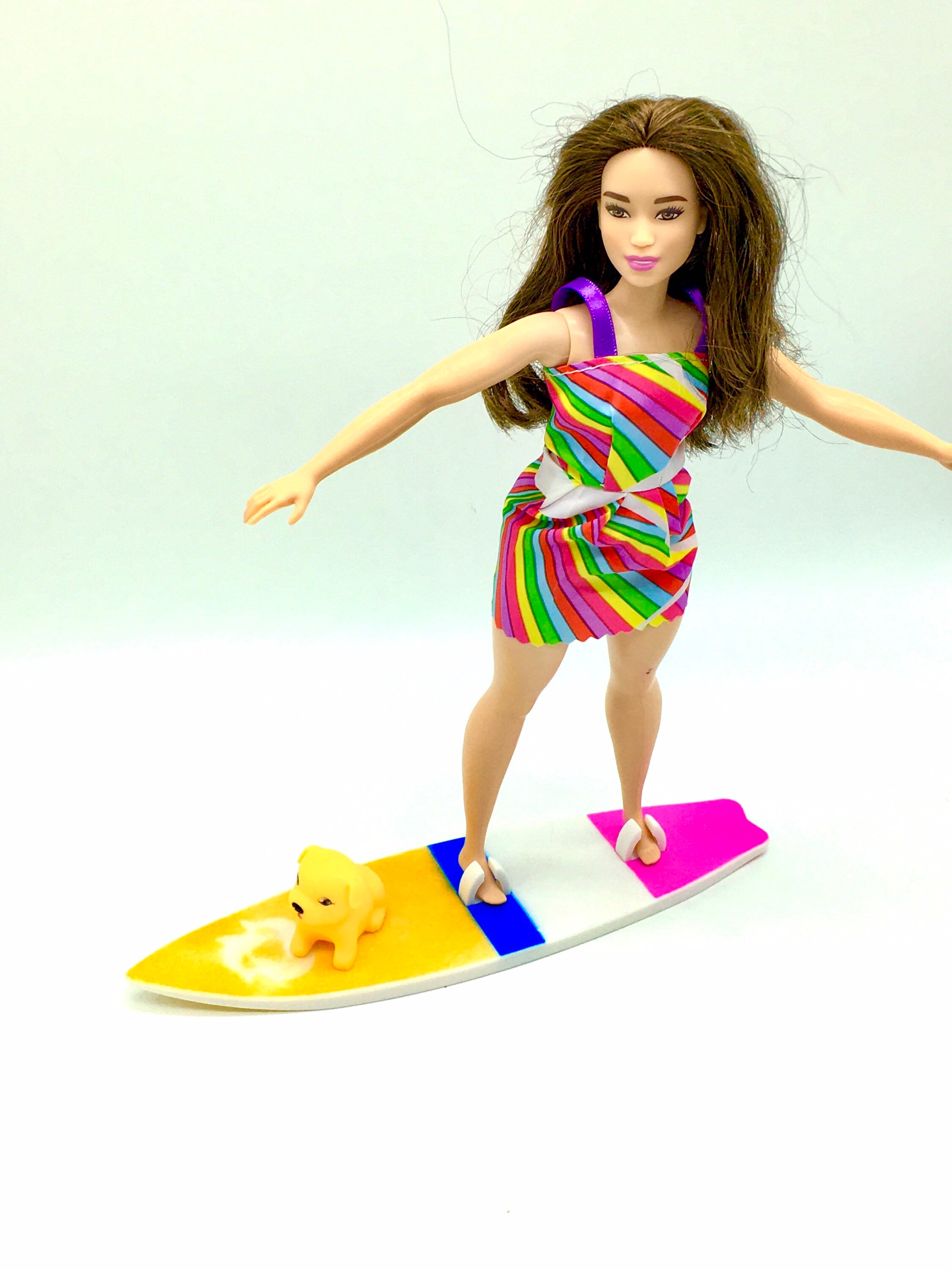 Fits Curvy Barbie surfboard accessories Also fits Ken flat | Etsy