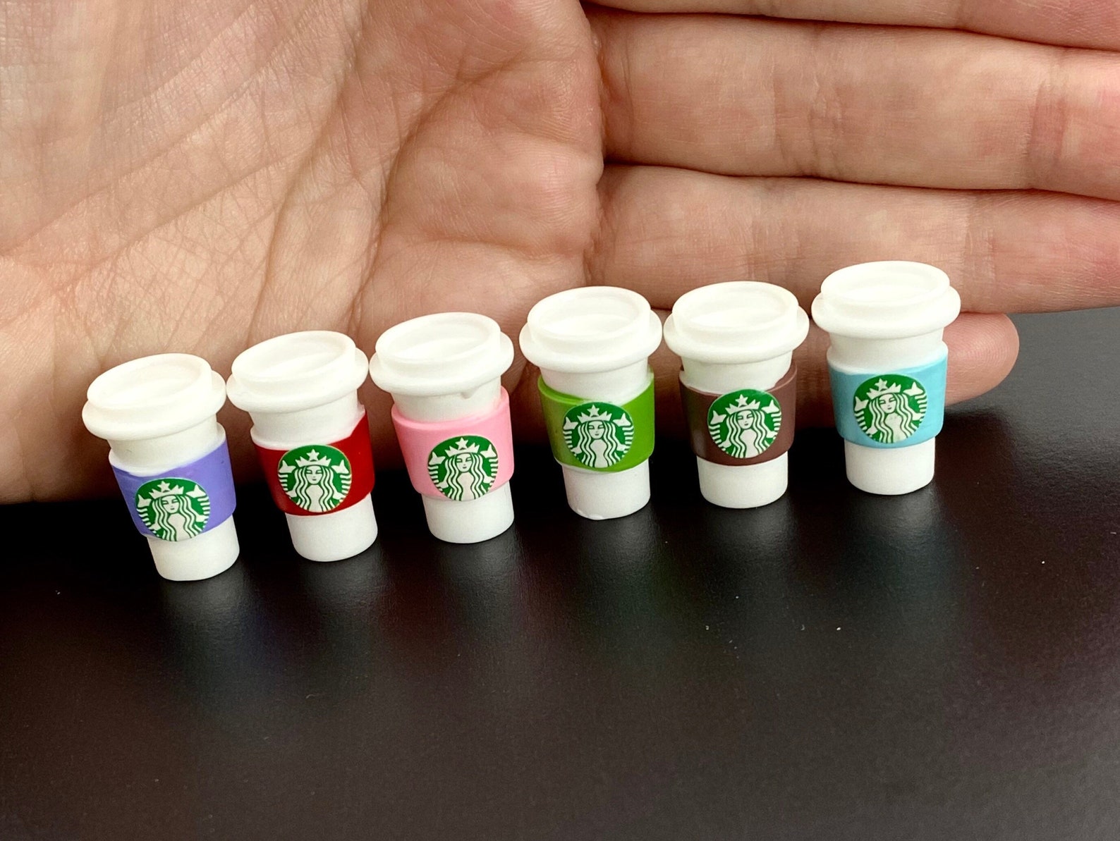 5 Assorted Miniature Barbie Cups Coffee Cups Frappes Barbie Etsy UK