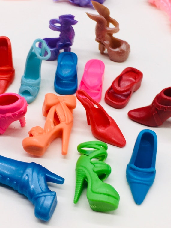 Fit Barbie shoes Heels dress up 10 pair 20 pcs Barbie | Etsy