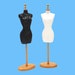 11.5' BB doll size dress form, Doll Dress display, doll mannequin, cake decor, moveable doll dress stand 