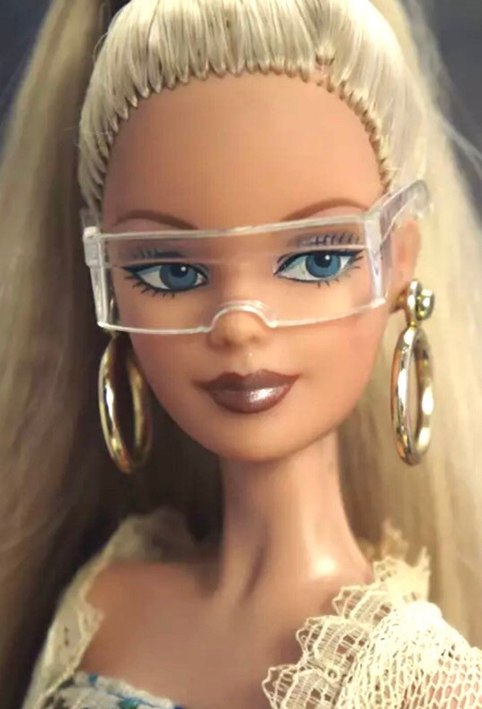 Barbie doll retro sunglasses doll accessories black Barbie | Etsy