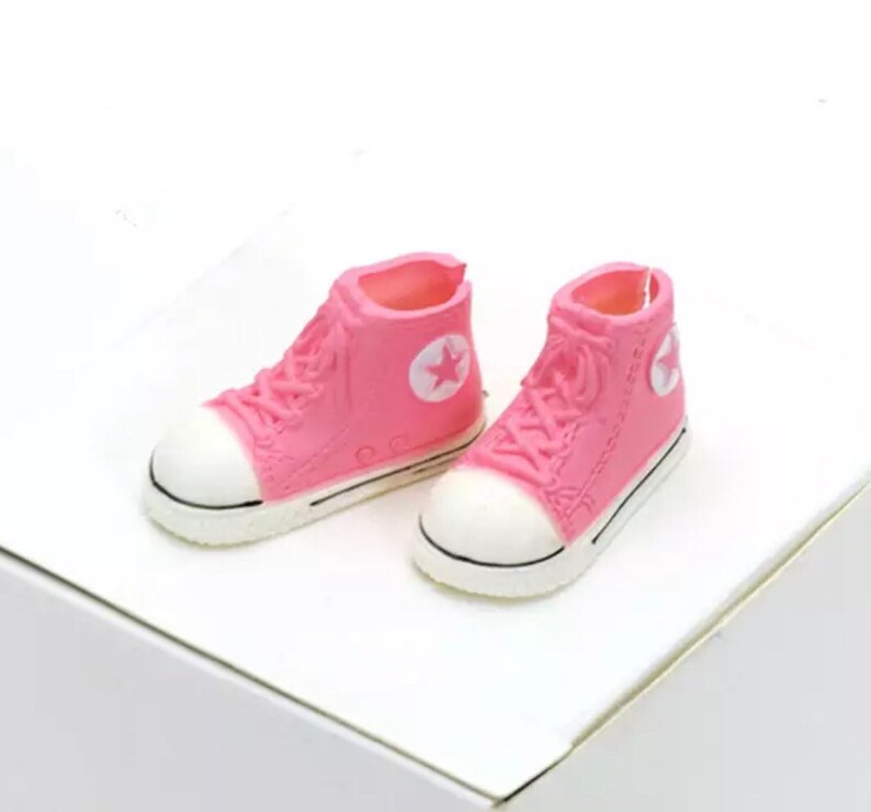 Fits Barbie shoes fits Curvy Barbie tennis shoes pink high | Etsy
