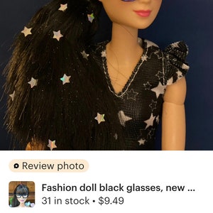 Fashion Doll Black Glasses, New Style Glasses for Your Doll, Smart Doll ...