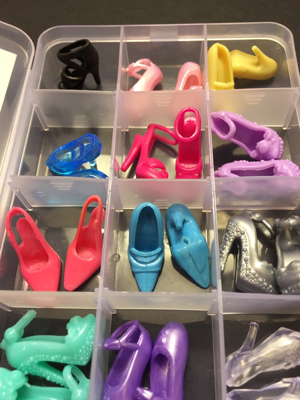 Unique Barbie doll shoes gift box 15 pair Barbie high heels | Etsy