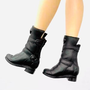 Cute Fashion Doll size black boots, 11.5” dolls, fit all flat feet fashion dolls